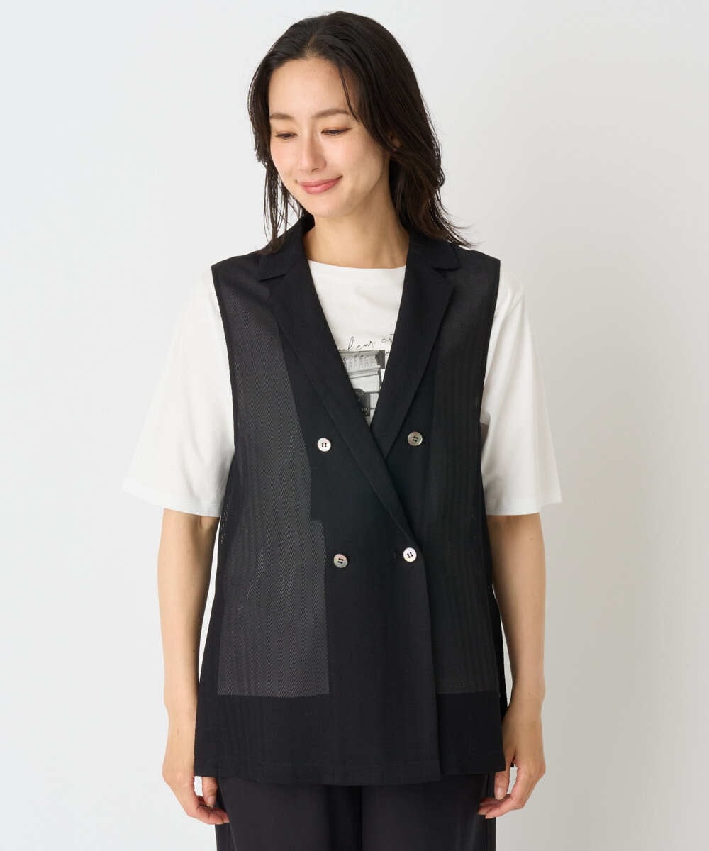PZJHE60330 GEORGES RECH(ジョルジュ・レッシュ) ダブルブレストシアージレ ブラック