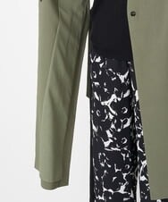 PZJHT01390 GEORGES RECH(ジョルジュ・レッシュ)  [セットアップ対応]スマッシュリネンサイドスリットジレ カーキ