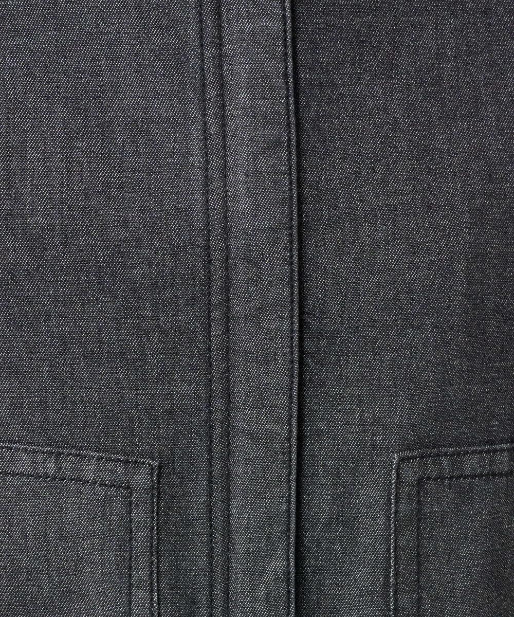 PZJJB40330 GEORGES RECH(ジョルジュ・レッシュ)  [セットアップ対応]ノーカラーブラックデニムブルゾン ブラック