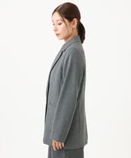 PZJJE18450 GEORGES RECH(ジョルジュ・レッシュ)  [セットアップ対応]ガングラブチェックダブルブレストジャケット グレー