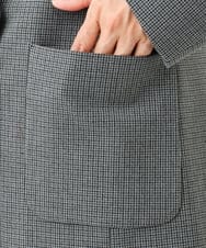 PZJJE18450 GEORGES RECH(ジョルジュ・レッシュ)  [セットアップ対応]ガングラブチェックダブルブレストジャケット グレー