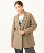 PZJJE18450 GEORGES RECH(ジョルジュ・レッシュ)  [セットアップ対応]ガングラブチェックダブルブレストジャケット グレー