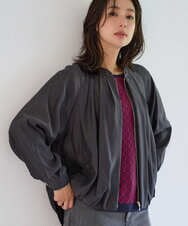 PZJJE20430 GEORGES RECH(ジョルジュ・レッシュ) キュプラツイルタックバルーンブルゾン ブラック