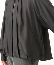 PZJJE20430 GEORGES RECH(ジョルジュ・レッシュ) キュプラツイルタックバルーンブルゾン ブラック
