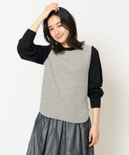PZKAB28230 GEORGES RECH(ジョルジュ・レッシュ) ジャガードジャージープルオーバー ブラック系