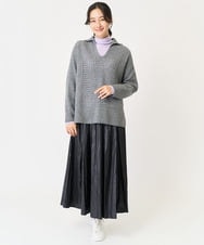 PZKAC51130 GEORGES RECH(ジョルジュ・レッシュ)  [日本製]リブハイネックカットソー ブラック