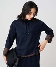 PZKAD01230 GEORGES RECH(ジョルジュ・レッシュ) ダンボールハイネックプルオーバー ネイビー