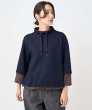 PZKAD01270 GEORGES RECH(ジョルジュ・レッシュ) ダンボールハイネックプルオーバー ネイビー