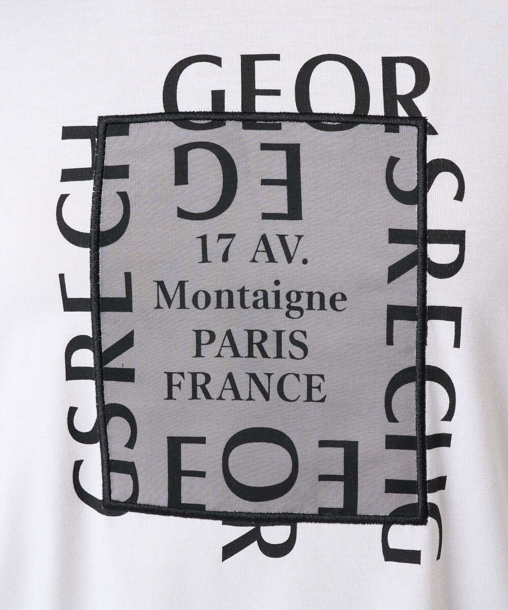 PZKAD16180 GEORGES RECH(ジョルジュ・レッシュ) ベア天竺ロゴプルオーバー ブラック