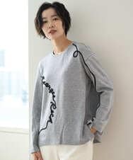 PZKAD23230 GEORGES RECH(ジョルジュ・レッシュ) ロゴポンチジャージープルオーバー グレー系