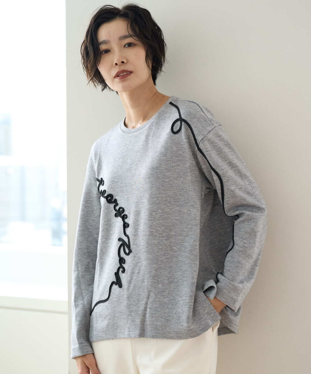 PZKAD23230 GEORGES RECH ロゴポンチジャージープルオーバー