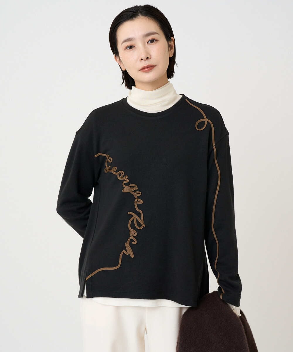 PZKAD23230 GEORGES RECH(ジョルジュ・レッシュ) ロゴポンチジャージープルオーバー グレー系