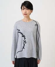 PZKAD23230 GEORGES RECH(ジョルジュ・レッシュ) ロゴポンチジャージープルオーバー グレー系