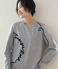 PZKAD23230 GEORGES RECH(ジョルジュ・レッシュ) ロゴポンチジャージープルオーバー グレー系