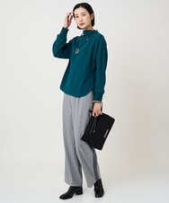 PZKAD30290 GEORGES RECH(ジョルジュ・レッシュ)  [セットアップ対応]ボトルネックドルマンスリーブジャージーカットソー グリーン