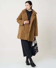 PZKAD30290 GEORGES RECH(ジョルジュ・レッシュ)  [セットアップ対応]ボトルネックドルマンスリーブジャージーカットソー グリーン