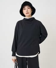 PZKAD30290 GEORGES RECH(ジョルジュ・レッシュ)  [セットアップ対応]ボトルネックドルマンスリーブジャージーカットソー グリーン