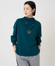 PZKAD30290 GEORGES RECH(ジョルジュ・レッシュ)  [セットアップ対応]ボトルネックドルマンスリーブジャージーカットソー グリーン