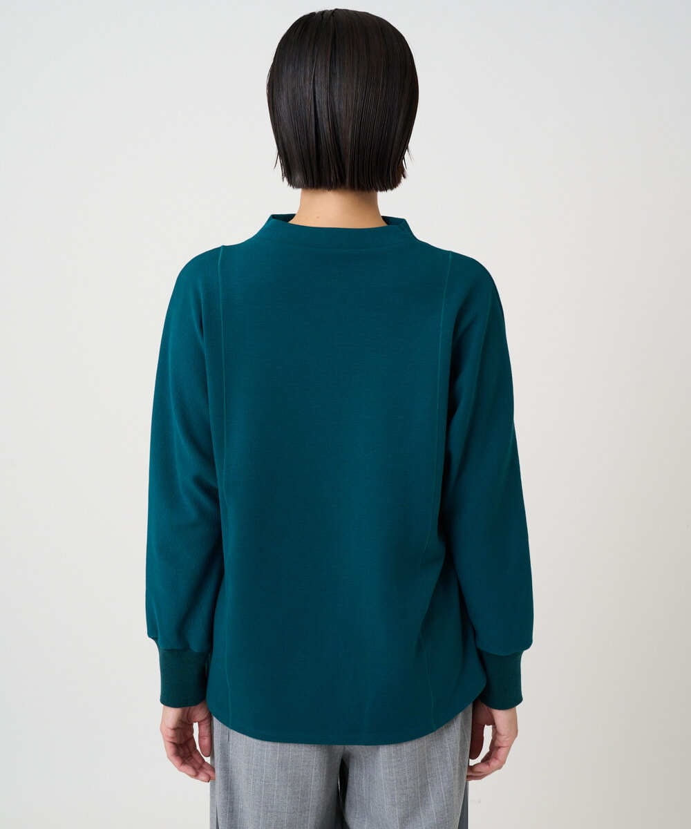 PZKAD30290 GEORGES RECH(ジョルジュ・レッシュ)  [セットアップ対応]ボトルネックドルマンスリーブジャージーカットソー グリーン