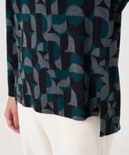 PZKAD38180 GEORGES RECH(ジョルジュ・レッシュ) [日本製]起毛ジャガードハイネックプルオーバー グリーン