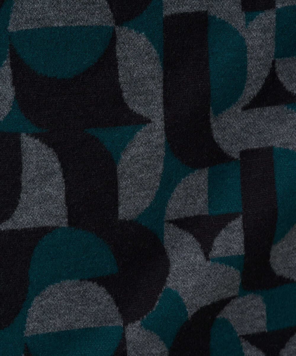 PZKAD38180 GEORGES RECH(ジョルジュ・レッシュ) [日本製]起毛ジャガードハイネックプルオーバー グリーン