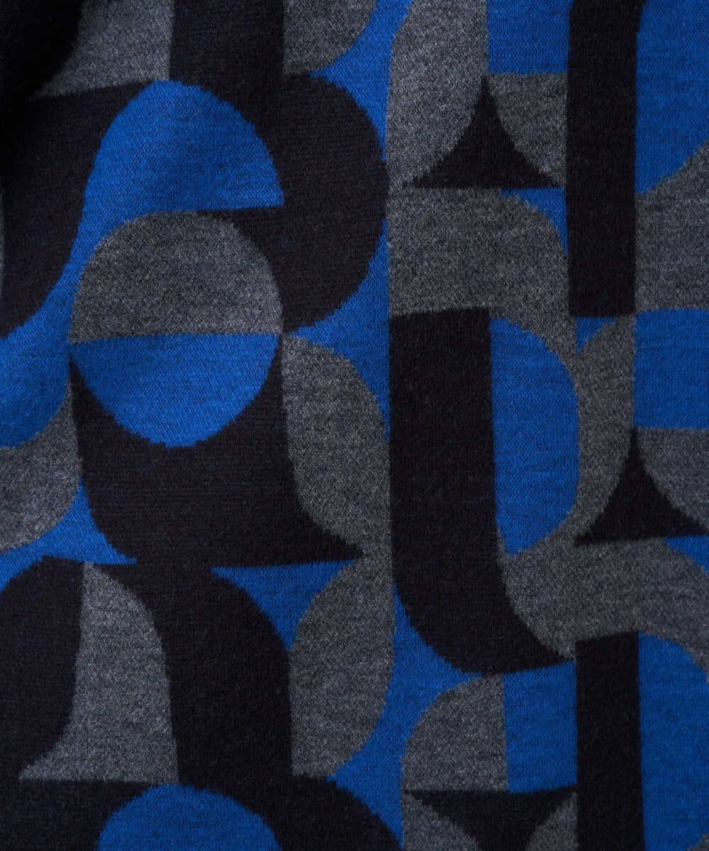 PZKAD38180 GEORGES RECH(ジョルジュ・レッシュ) [日本製]起毛ジャガードハイネックプルオーバー グリーン