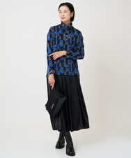 PZKAD38180 GEORGES RECH(ジョルジュ・レッシュ) [日本製]起毛ジャガードハイネックプルオーバー グリーン