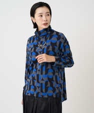 PZKAD38180 GEORGES RECH(ジョルジュ・レッシュ) [日本製]起毛ジャガードハイネックプルオーバー グリーン