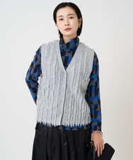 PZKAD38180 GEORGES RECH(ジョルジュ・レッシュ) [日本製]起毛ジャガードハイネックプルオーバー グリーン