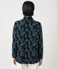 PZKAD38180 GEORGES RECH(ジョルジュ・レッシュ) [日本製]起毛ジャガードハイネックプルオーバー グリーン