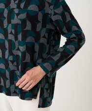 PZKAD38180 GEORGES RECH(ジョルジュ・レッシュ) [日本製]起毛ジャガードハイネックプルオーバー グリーン