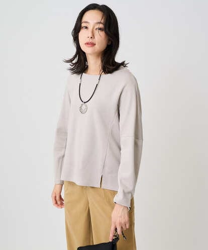 PZKAF73230 GEORGES RECH [保湿/吸湿/発熱]デュアルウォームスクエアネックプルオーバー