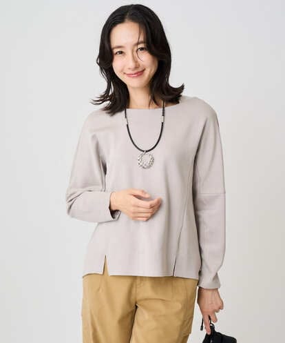 PZKAF73230 GEORGES RECH [保湿/吸湿/発熱]デュアルウォームスクエアネックプルオーバー