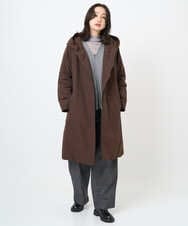 PZKAF80190 GEORGES RECH(ジョルジュ・レッシュ)  [日本製]シアーボトルネックロゴカットソー ブラック系