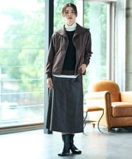 PZKAG26180 GEORGES RECH(ジョルジュ・レッシュ) ベアテンハイネックカットソー パープル