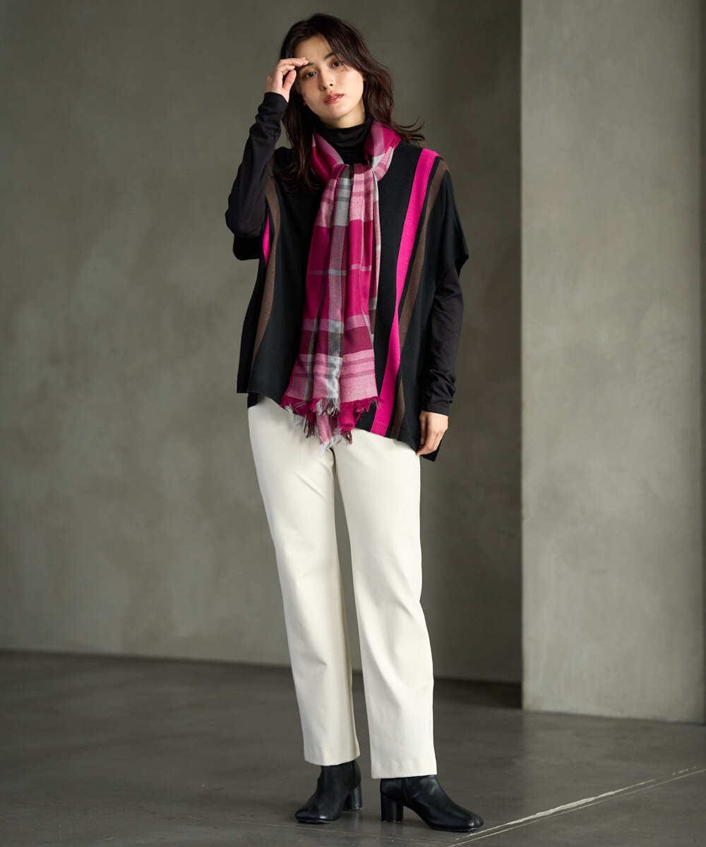 PZKAG26180 GEORGES RECH(ジョルジュ・レッシュ) ベアテンハイネックカットソー パープル