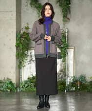 PZKAG26180 GEORGES RECH(ジョルジュ・レッシュ) ベアテンハイネックカットソー パープル