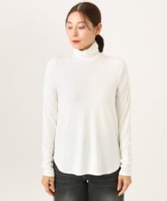 PZKAG26180 GEORGES RECH(ジョルジュ・レッシュ) ベアテンハイネックカットソー パープル