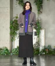 PZKAG26180 GEORGES RECH(ジョルジュ・レッシュ) ベアテンハイネックカットソー パープル
