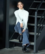 PZKAG26180 GEORGES RECH(ジョルジュ・レッシュ) ベアテンハイネックカットソー パープル