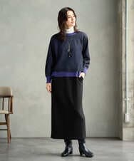 PZKAG26180 GEORGES RECH(ジョルジュ・レッシュ) ベアテンハイネックカットソー パープル