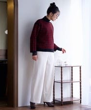 PZKAG55190 GEORGES RECH(ジョルジュ・レッシュ) チュールドッキングハイネックカットソー ライトグレー