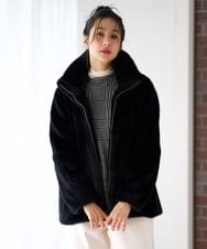 PZKAG55190 GEORGES RECH(ジョルジュ・レッシュ) チュールドッキングハイネックカットソー ライトグレー