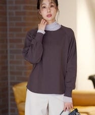 PZKAG55190 GEORGES RECH(ジョルジュ・レッシュ) チュールドッキングハイネックカットソー ライトグレー
