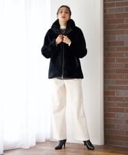 PZKAG55190 GEORGES RECH(ジョルジュ・レッシュ) チュールドッキングハイネックカットソー ライトグレー
