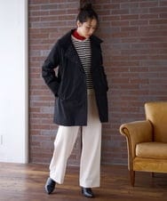PZKAG56190 GEORGES RECH(ジョルジュ・レッシュ) ウール混ベアテンハイネックカットソー ブルー