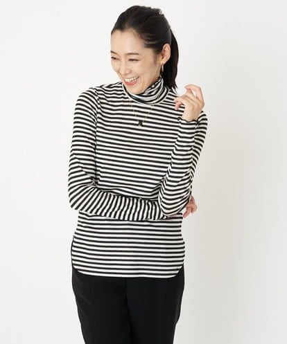 PZKAW10150 GEORGES RECH  [日本製]メロウタートルネックカットソー