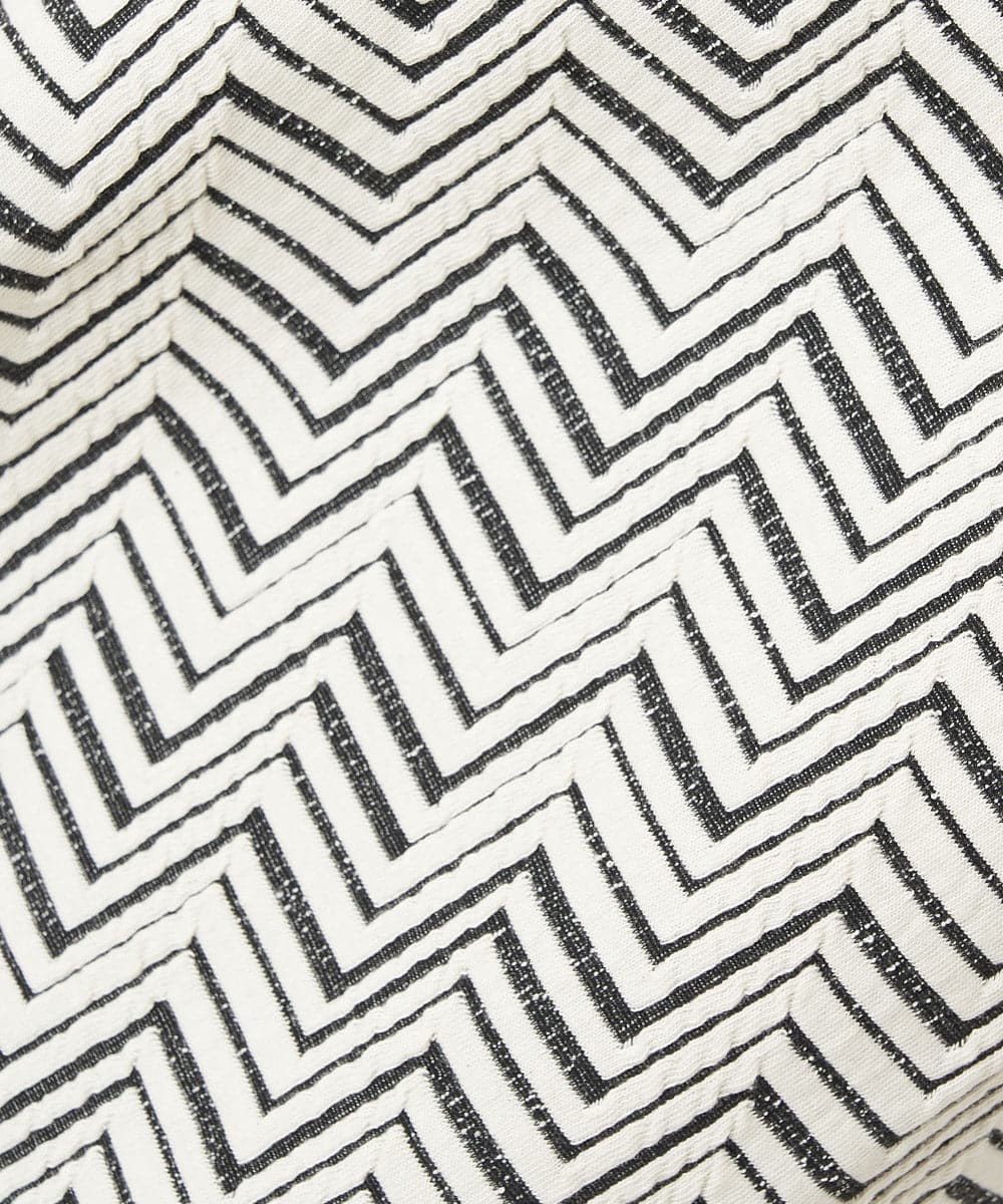 PZKAW11290 GEORGES RECH(ジョルジュ・レッシュ)  [日本製]ジグザグジャガードプルオーバー ブラック