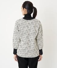 PZKAW11290 GEORGES RECH(ジョルジュ・レッシュ)  [日本製]ジグザグジャガードプルオーバー ブラック