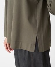 PZKAX67210 GEORGES RECH(ジョルジュ・レッシュ)  [日本製]ハーフジップダンボールプルオーバー カーキ
